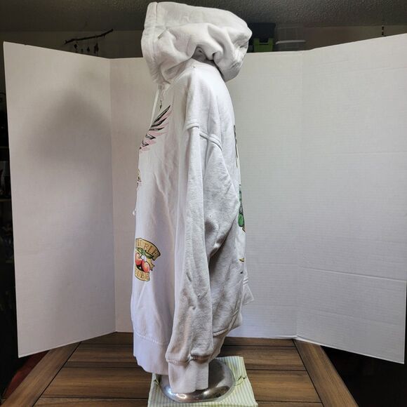 Heavenly Vibes Graphic LS Full Zip Hoodie / Jacket White - Picture 3 of 6